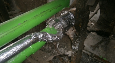 Ohřev potrubí a nádrže s emulzí Ohřev potrubí a nádrže s emulzí